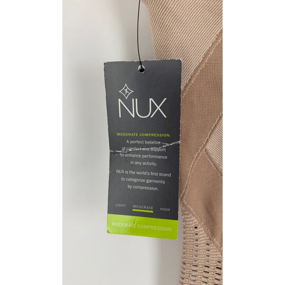 NUX Breathe Mesh Legging Womens Medium Peachy Sand New Workout Athletic - Picture 8 of 10